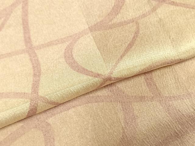 平和屋着物▽訪問着 単衣 幾何学文様 正絹 逸品 AABD0152fy