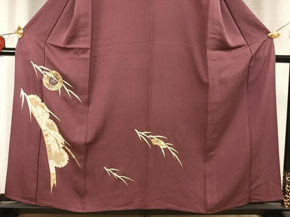 平和屋着物▽訪問着 単衣 駒刺繍 雪輪花文 金銀糸 金彩 やまと誂製 正絹 逸品 AABD0154fy