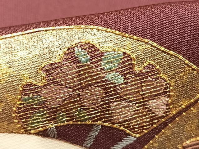 平和屋着物▽訪問着 単衣 駒刺繍 雪輪花文 金銀糸 金彩 やまと誂製 正絹 逸品 AABD0154fy