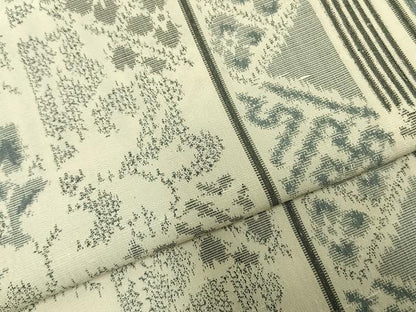 平和屋着物▽上質な紬 単衣 間道 正絹 逸品 未使用 AABD0160fy