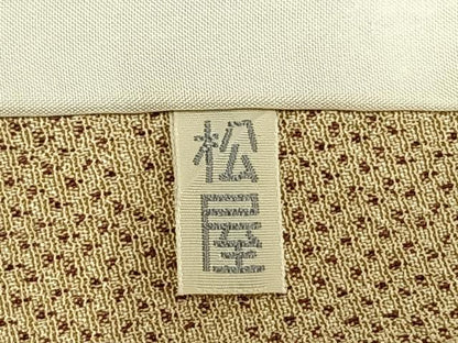 平和屋着物▽本塩沢 単衣 雲取り文 正絹 逸品 AABD0165fy