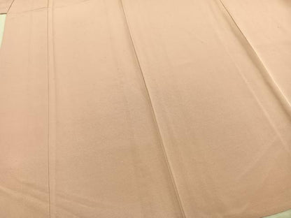 平和屋着物▽上質な色無地 単衣 お召縮緬 虹色 正絹 逸品 AABD0176fy