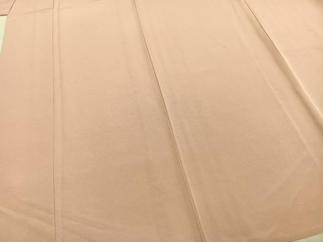 平和屋着物▽上質な色無地 単衣 お召縮緬 虹色 正絹 逸品 AABD0176fy