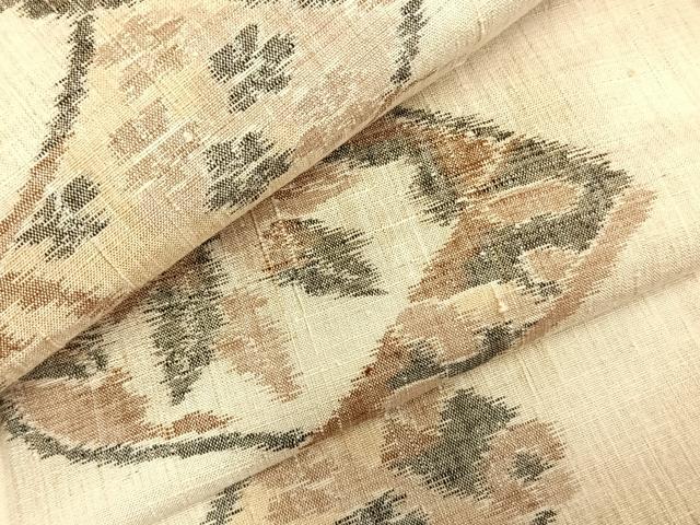 平和屋着物▽上質な紬 単衣 巻物 正絹 逸品 未使用 AABD0177fy