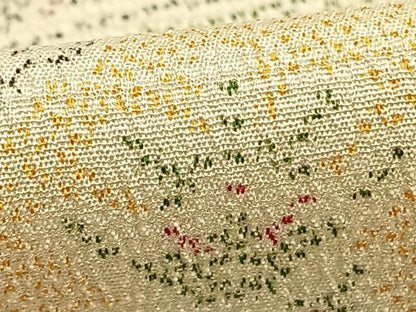 平和屋着物▽本塩沢 単衣 切嵌文 正絹 逸品 AABD0191fy