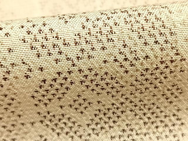 平和屋着物▽本塩沢 単衣 立涌文 正絹 逸品 AABD0192fy