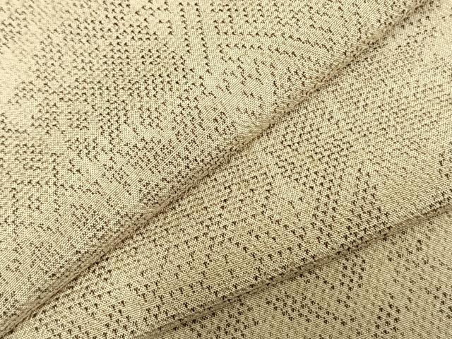 平和屋着物▽本塩沢 単衣 立涌文 正絹 逸品 AABD0192fy