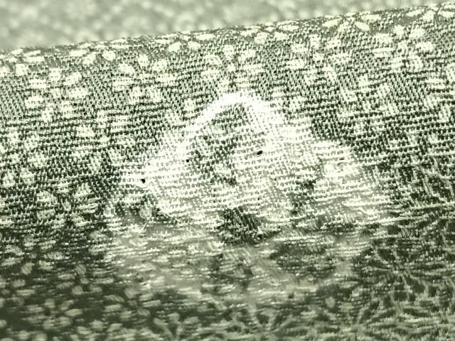 平和屋着物▽上質な小紋 単衣 絞り 色紙花文 正絹 逸品 AABD0196fy