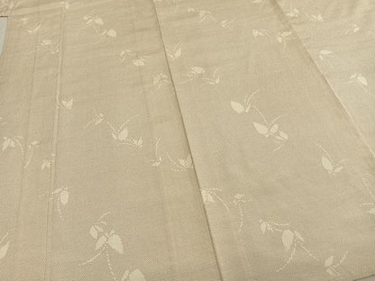 平和屋着物▽本塩沢　単衣　舞蝶文　正絹　逸品　AABD0198fy