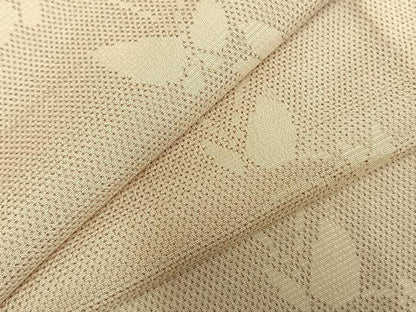 平和屋着物▽本塩沢　単衣　舞蝶文　正絹　逸品　AABD0198fy