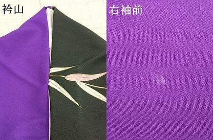 平和屋着物▽訪問着 単衣 舞葉文 金彩 洗える着物 AABD0202fy