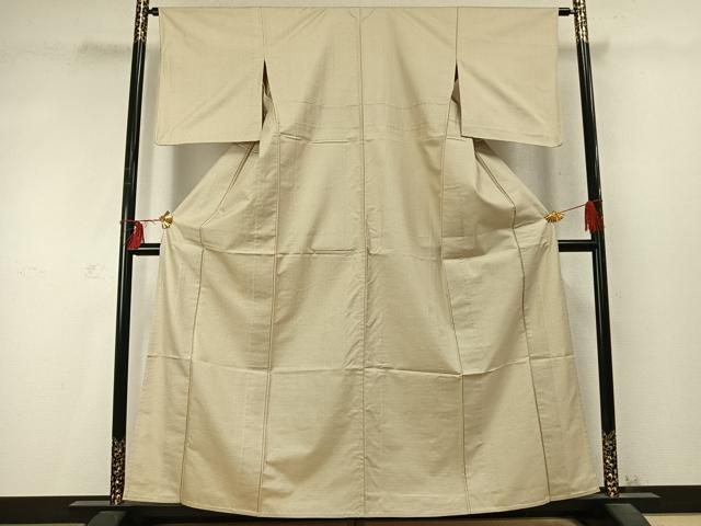 平和屋着物▽上質な紬　単衣　100亀甲　総詰め　正絹　逸品　AABD0216fy
