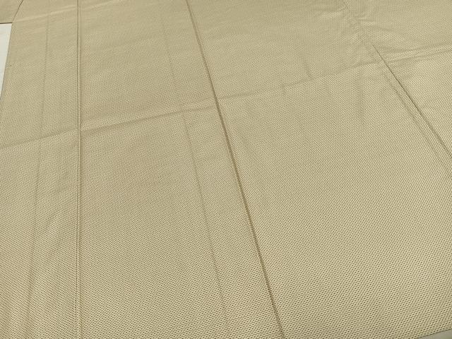 平和屋着物▽上質な紬　単衣　100亀甲　総詰め　正絹　逸品　AABD0216fy
