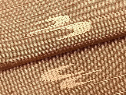 平和屋着物▽上質な紬 単衣 総刺繍 流水文 正絹 逸品 AABD0218fy