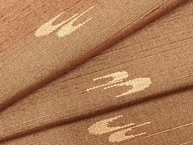 平和屋着物▽上質な紬 単衣 総刺繍 流水文 正絹 逸品 AABD0218fy