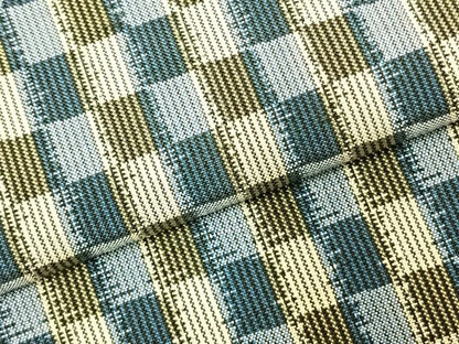 平和屋着物▽上質な紬　単衣　市松文様　正絹　逸品　AABD0227fy