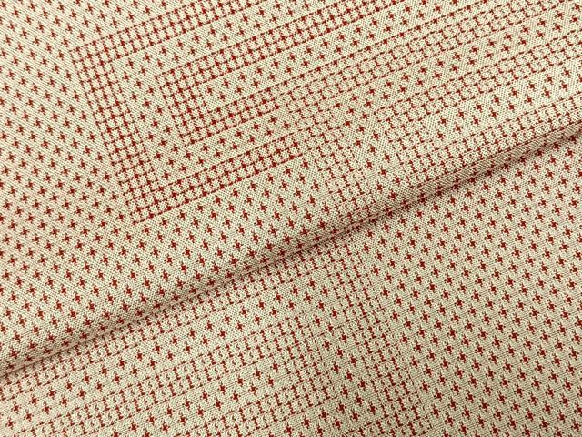 平和屋着物▽お召　単衣　色紙重ね文　十字絣　正絹　逸品　AABD0228fy