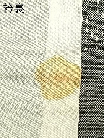 平和屋着物▽上質な紬 単衣 色紙重ね陶器文 正絹 逸品 AABD0231fy