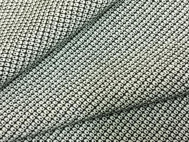 平和屋着物▽上質な小紋　単衣　鹿の子文様　正絹　逸品　AABD0240fy 平和屋着物▽上質な小紋 単衣 鹿の子文様 正絹 逸品 AABD0240fy