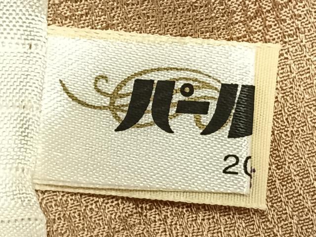 平和屋着物▽上質な色無地 単衣 香色 正絹 逸品 AABD0241fy
