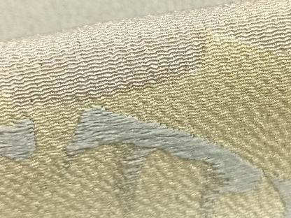 平和屋着物▽訪問着 単衣 刺繍 風景文 暈し染め 鬼しぼ縮緬 正絹 逸品 AABD0242fy