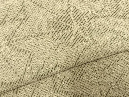 平和屋着物▽上質な紬 単衣 葉尽くし 正絹 逸品 未使用 AABD0247fy