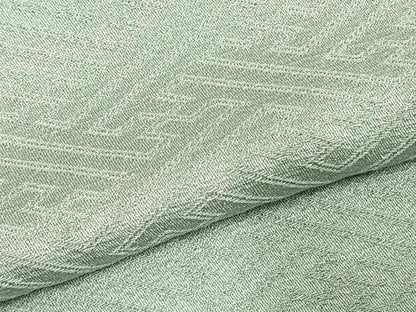 平和屋着物▽上質な色無地 単衣 紗綾形地紋 千草鼠色 正絹 逸品 AABD0250fy