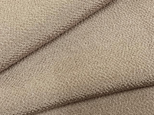 平和屋着物▽上質な色無地 単衣 鳩羽鼠色 鬼しぼ縮緬 正絹 逸品 AABD0251fy