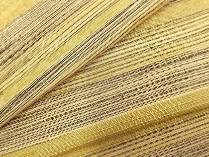 平和屋着物▽上質な紬 単衣 横縞 正絹 逸品 AABD0252fy