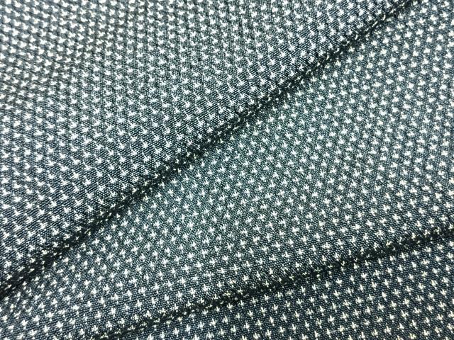平和屋着物▽本塩沢 単衣 蚊絣 正絹 逸品 AABD0254fy