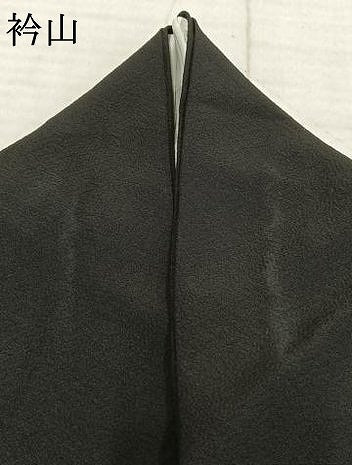 平和屋着物▽豪華黒留袖　単衣　作家物　草花文　暈し染め　金彩　正絹　逸品　AABD0256fy