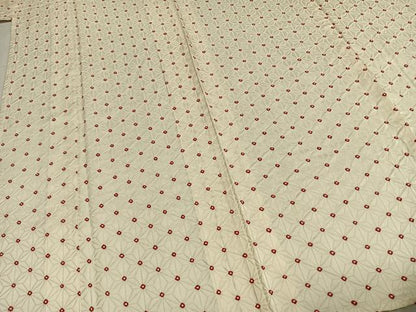 平和屋着物▽上質な小紋 単衣 絞り 麻の葉文様 正絹 逸品 AABD0259fy