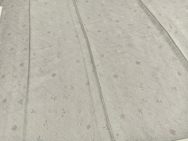 平和屋着物▽上質な小紋 単衣 草花文 正絹 逸品 AABD0260fy