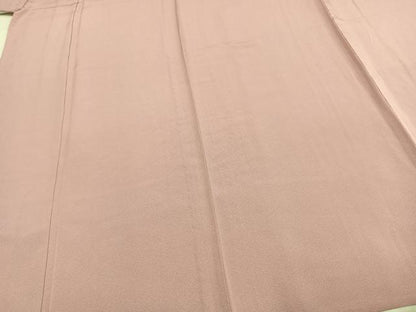 平和屋着物▽上質な色無地 単衣 石竹色 正絹 逸品 AABD0270fy