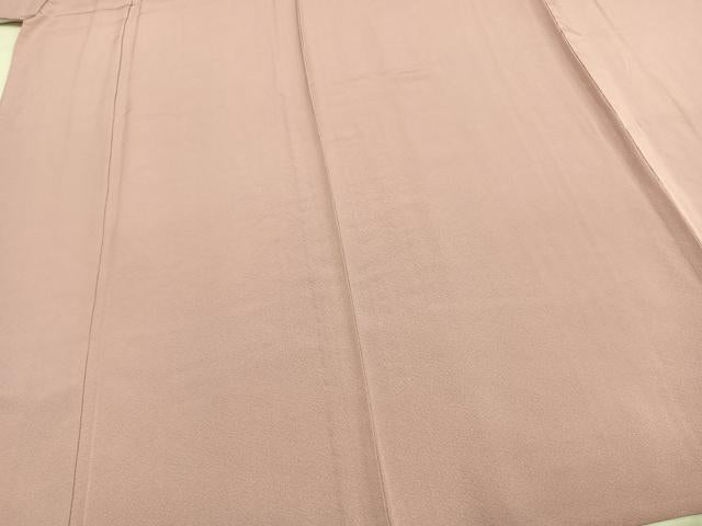 平和屋着物▽上質な色無地 単衣 石竹色 正絹 逸品 AABD0270fy