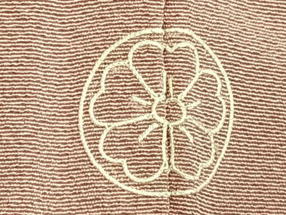 平和屋着物▽上質な色無地 単衣 石竹色 正絹 逸品 AABD0270fy