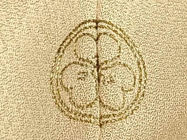 平和屋着物▽訪問着 単衣 刺繍 扇面花鳥文 暈し染め 正絹 逸品 AABD0272fy