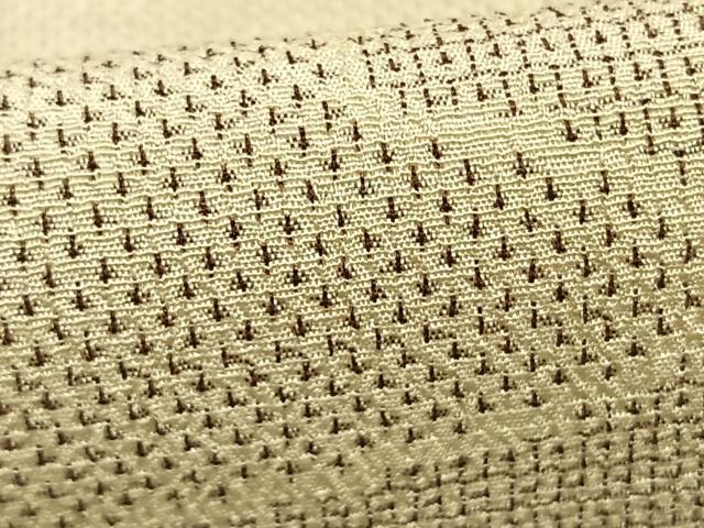 平和屋着物▽本塩沢 単衣 110亀甲 流水文 正絹 逸品 AABD0279fy