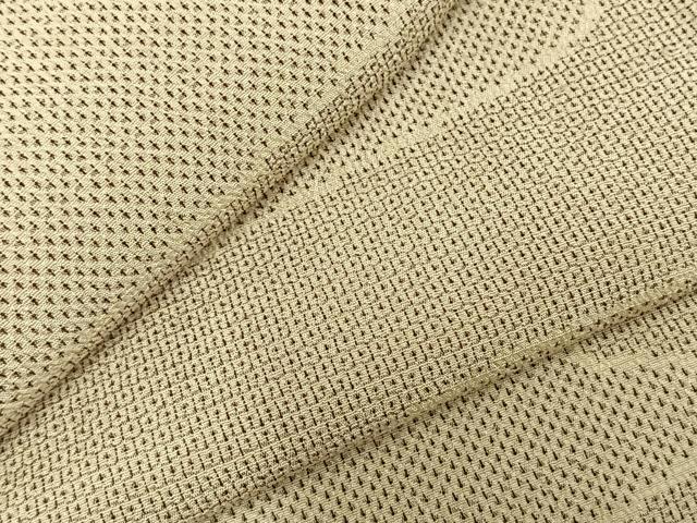 平和屋着物▽本塩沢 単衣 110亀甲 流水文 正絹 逸品 AABD0279fy