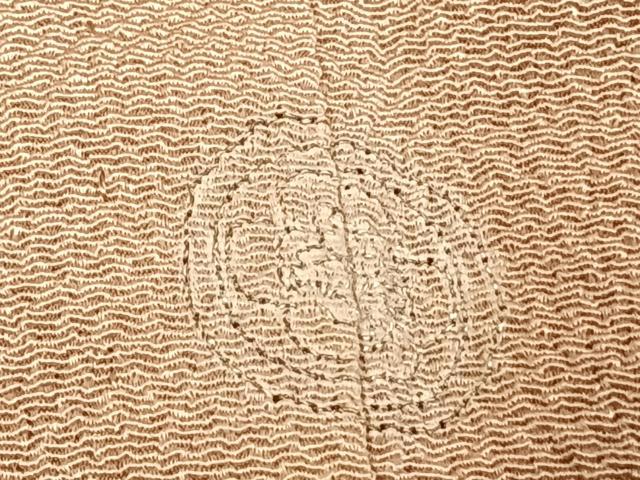 平和屋着物▽訪問着 単衣 総刺繍 舞花文 鬼しぼ縮緬 正絹 逸品 AABD0285fy