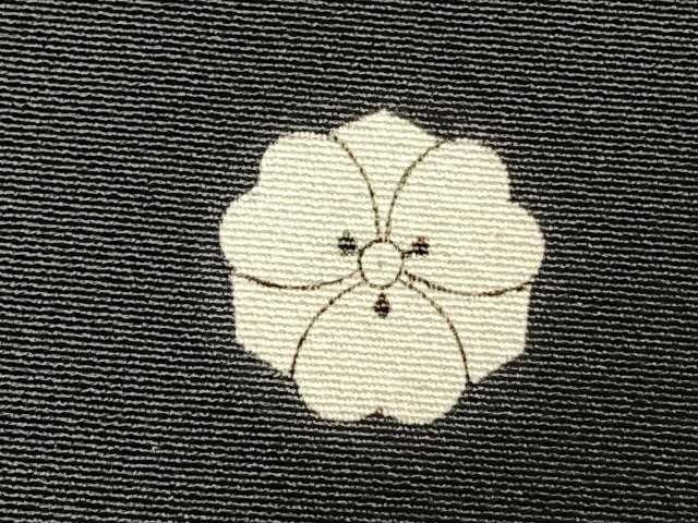 平和屋着物▽本加賀友禅作家 西川健一 黒留袖 単衣 草花文 正絹 逸品 AABD0296fy