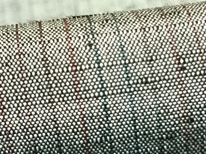 平和屋着物▽上質な紬 単衣 縞 正絹 逸品 AABD0299fy