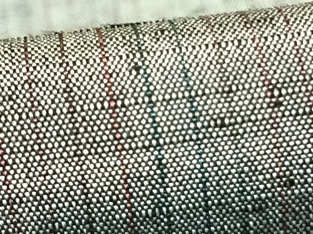平和屋着物▽上質な紬 単衣 縞 正絹 逸品 AABD0299fy