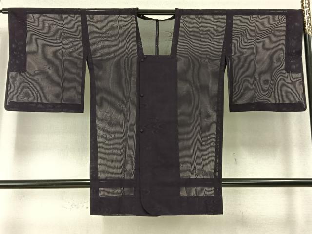 平和屋着物▽道行コート スリーシーズン 春夏秋 塵除け 流水文 ロング丈 正絹 逸品 AABD0304fy