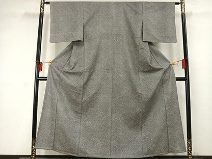 平和屋着物▽江戸小紋 単衣 散らし文 正絹 逸品 AABD0305fy