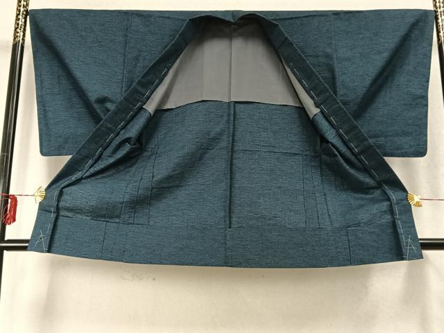 平和屋着物▽男性　小紋　単衣　アンサンブル　110亀甲　総詰め　AABD0309fy