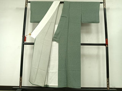 平和屋着物▽江戸小紋 単衣 散らし文 正絹 逸品 AABD0310fy