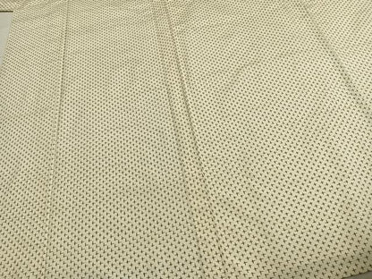 平和屋着物▽上質な紬 単衣 十字絣 正絹 逸品 AABD0311fy