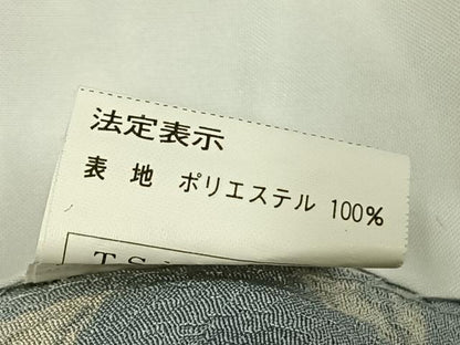 平和屋着物▽小紋　単衣　花唐草文　洗える着物　AABD0313fy
