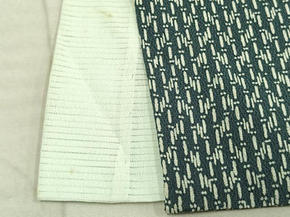 平和屋着物▽上質な小紋 単衣 メダカ 正絹 逸品 AABD0319fy